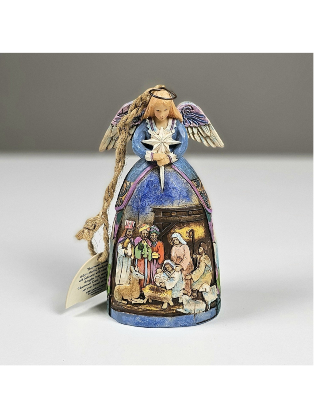 Jim Shore Heartwood Creek "A Star Shall Guide Us" Nativity Angel Ornament 400576